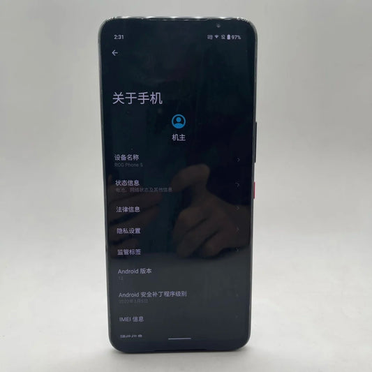 Original ASUS ROG Phone 5 5G Smartphone Snapdragon 888 6.78'' 144Hz AMOLED 65W Fast Charging Gaming Phone NFC Fairly Used Phones